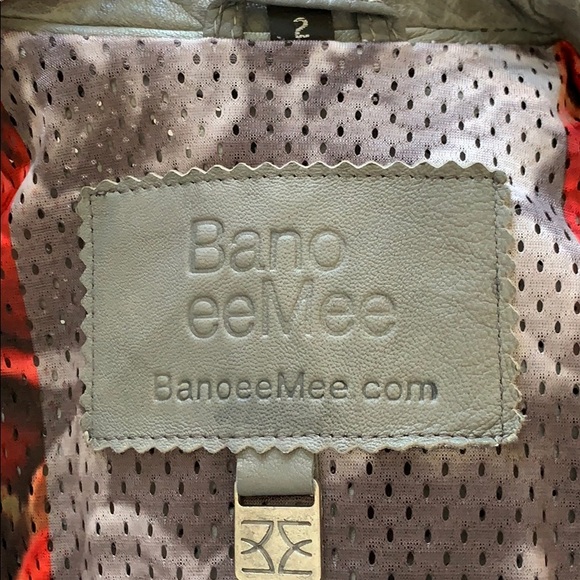 Grey BanoeeMee genuine leather jacket - Picture 6 of 6